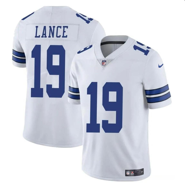 Men's Dallas Cowboys #19 Trey Lance White Vapor Untouchable Limited Football Stitched Jersey